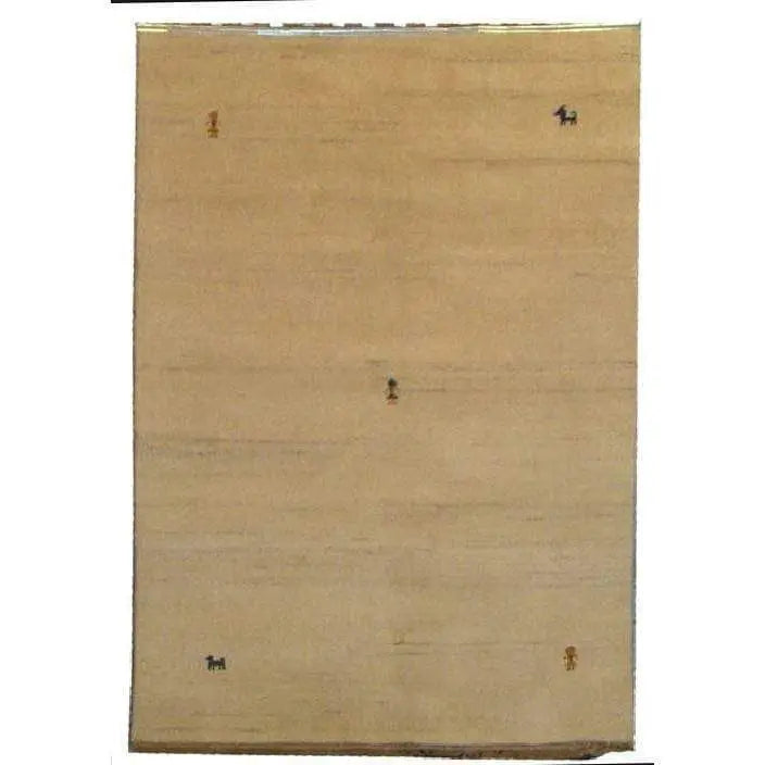 One Of The Kind Indian Hand-Knotted Gabbeh Rug 6'6" X 4'7"